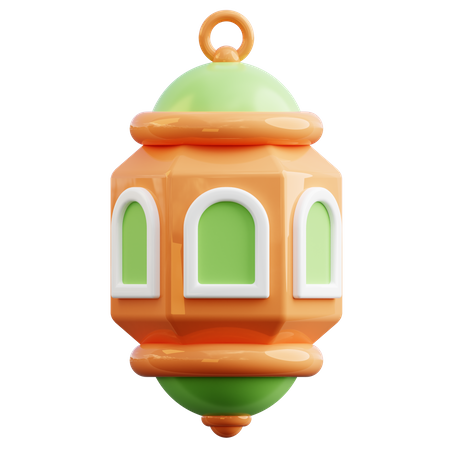 Islamic Lantern Lamp  3D Icon
