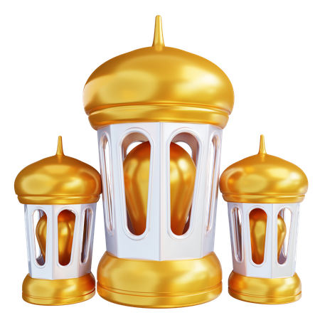 Islamic Lanterns  3D Icon