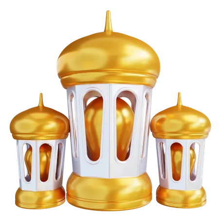 Islamic Lanterns  3D Icon