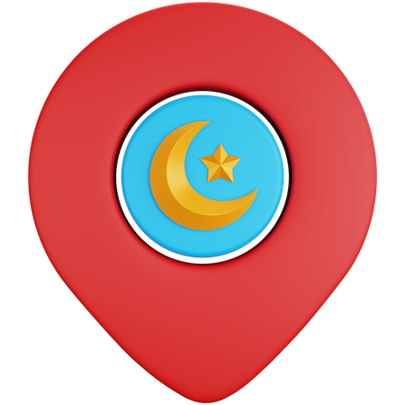 Islamic Location  3D Icon