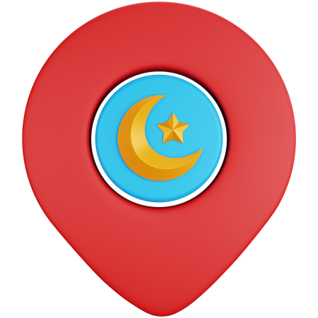 Islamic Location 3D Icon
