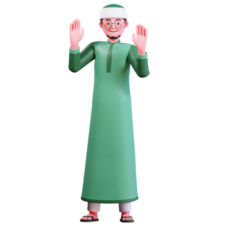 Islamic Male  3D Illustration