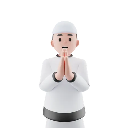 Islamic Man  3D Icon