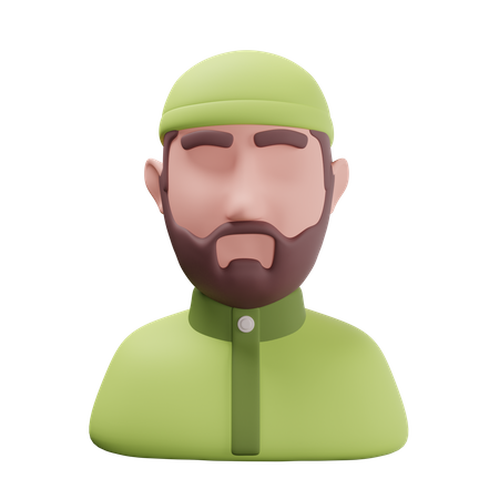 Islamic Man  3D Icon