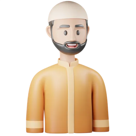 Islamic Man Hat  3D Icon