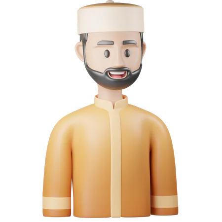 Islamic Man Hat  3D Icon