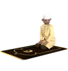 Islamic Man in Salam Pose