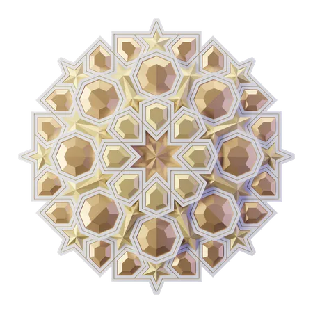 Islamic Mandala  3D Illustration