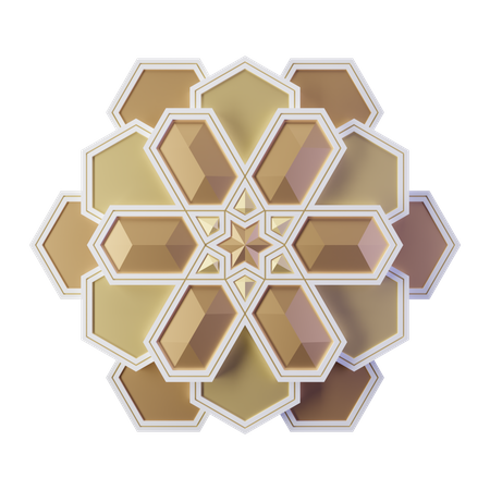 Islamic Mandala  3D Illustration