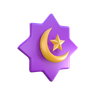 islamic moon 3d