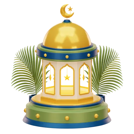 イスラムのモスクの塔  3D Icon