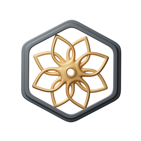 Islamic Ornament  3D Icon