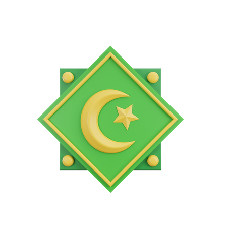 Islamic Ornament  3D Icon