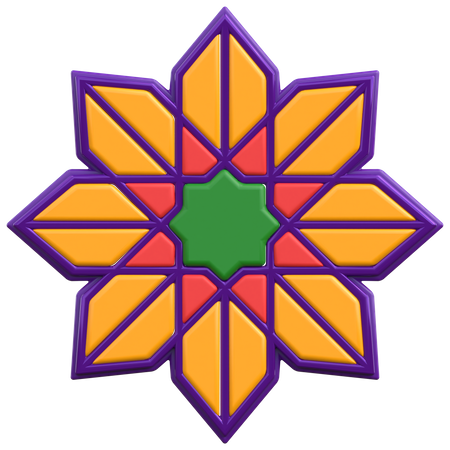 Islamic Ornament 3D Icon