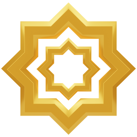 イスラムの装飾  3D Icon