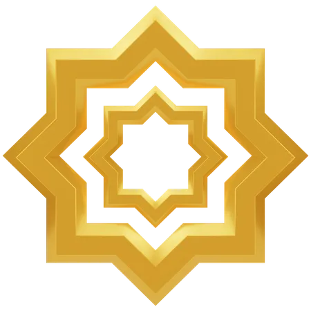 イスラムの装飾  3D Icon