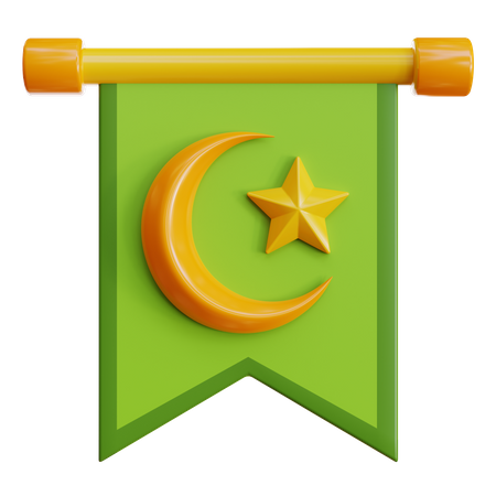 Islamic Pennant  3D Icon
