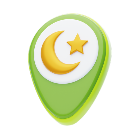 Islamic Pin  3D Icon
