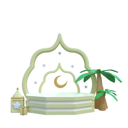 Islamic Podium  3D Icon