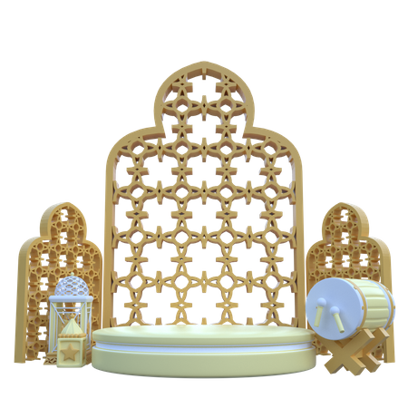 Islamic Podium  3D Icon