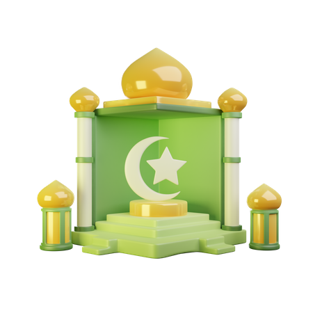 Islamic Podium  3D Icon