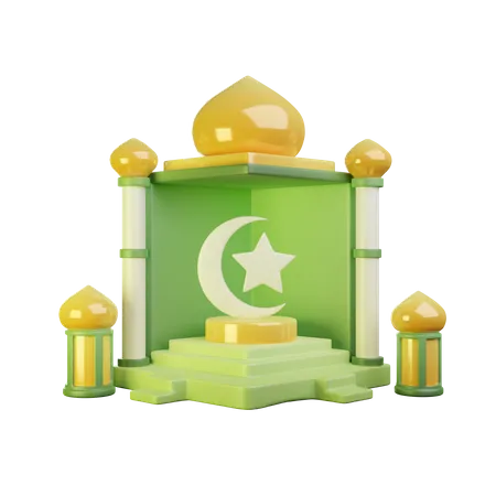 Islamic Podium  3D Icon