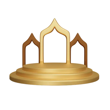 Stage With Islamic Decoration Download This Item Now 3D Icon