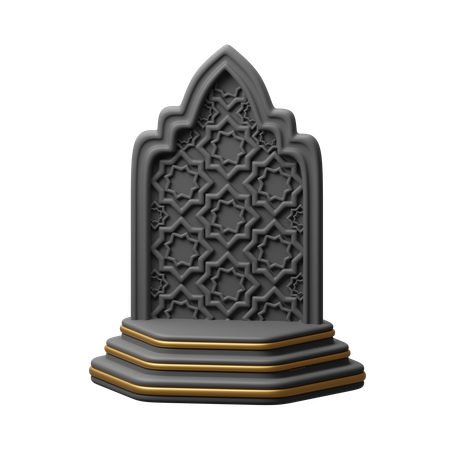 Islamic stage  3D Icon