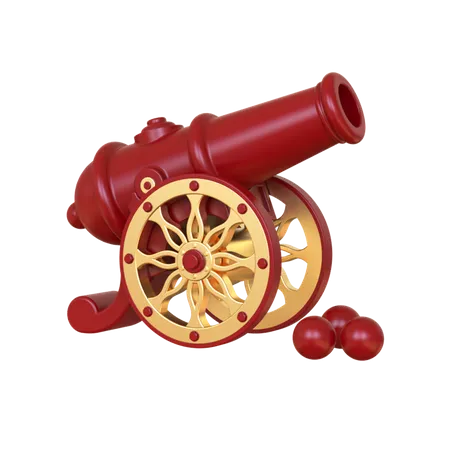 Islamic Traditional Cannon 3D Illustration