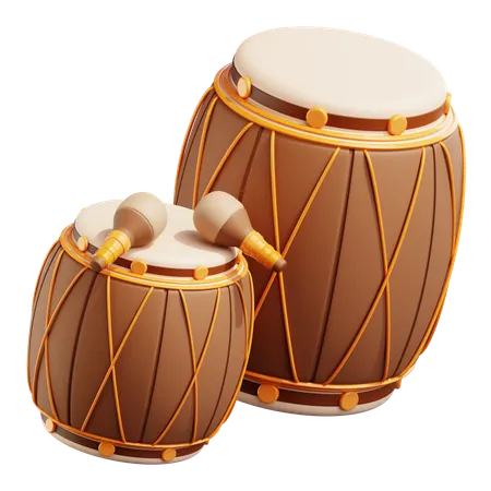 Islamic Traditional Drums  3D Icon