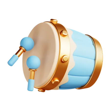 Islamic Traditional Drums 3D Illustration