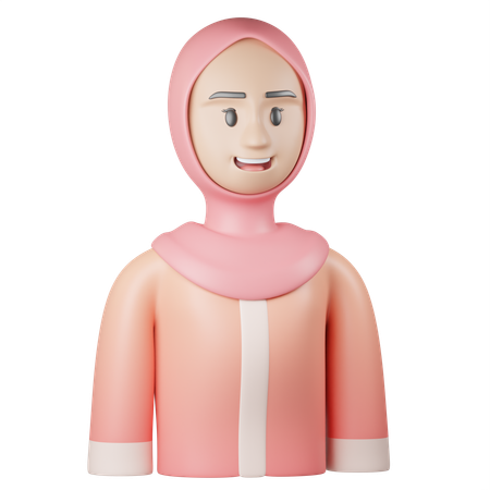 Islamic Woman  3D Icon