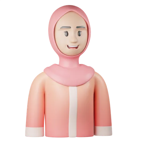 Islamic Woman  3D Icon