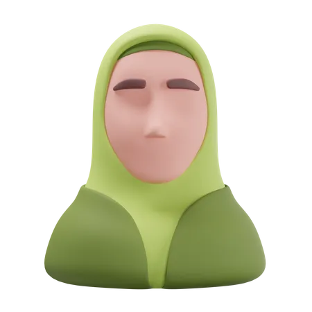 Islamic Woman  3D Icon