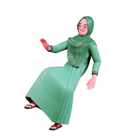 Femme islamique  3D Illustration