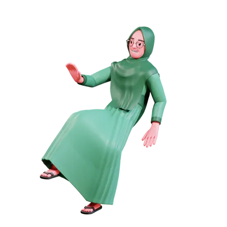 Femme islamique  3D Illustration