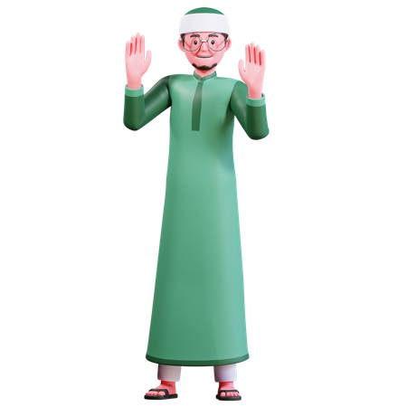 Mâle islamique  3D Illustration