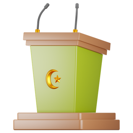 Podium islamique  3D Icon