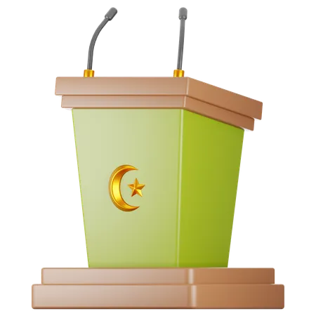 Podium islamique  3D Icon