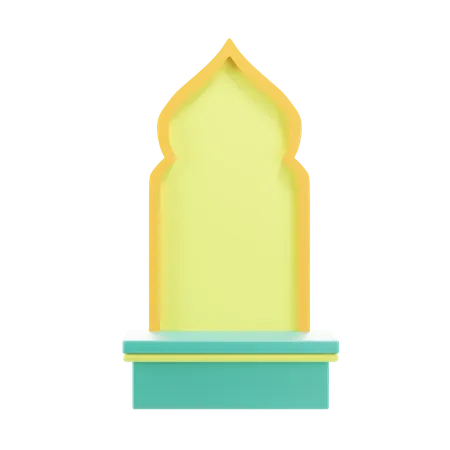 Podium islamique  3D Icon