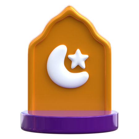 Podium islamique ramadan  3D Icon