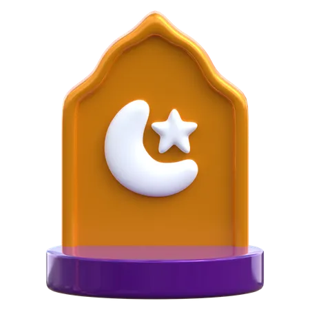 Podium islamique ramadan  3D Icon