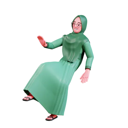 Islamische Frau  3D Illustration
