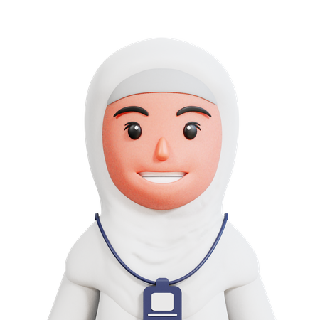 Islamische Frau  3D Illustration