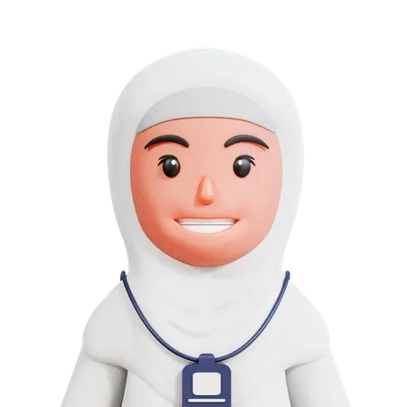 Islamische Frau  3D Illustration