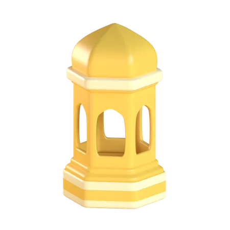 Islamische laterne  3D Illustration