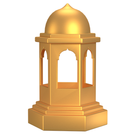 Islamische laterne  3D Illustration