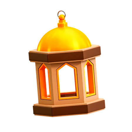 Islamische laterne  3D Illustration