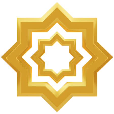 Islamische Ornamentdekoration  3D Icon
