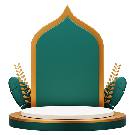 Islamische Podiumspräsentation  3D Icon